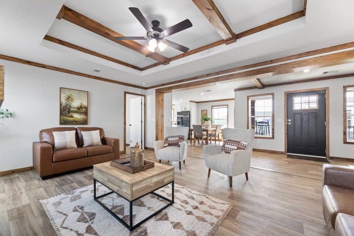 The reece by cavco moultrie interior home features