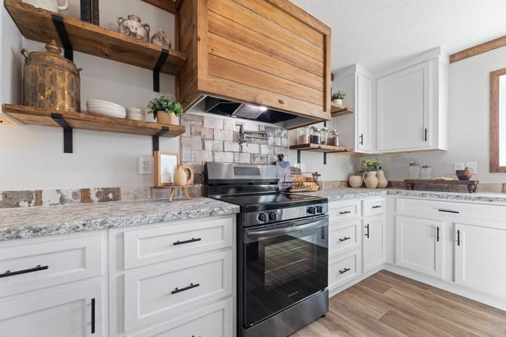 The reece by cavco moultrie kitchen home features