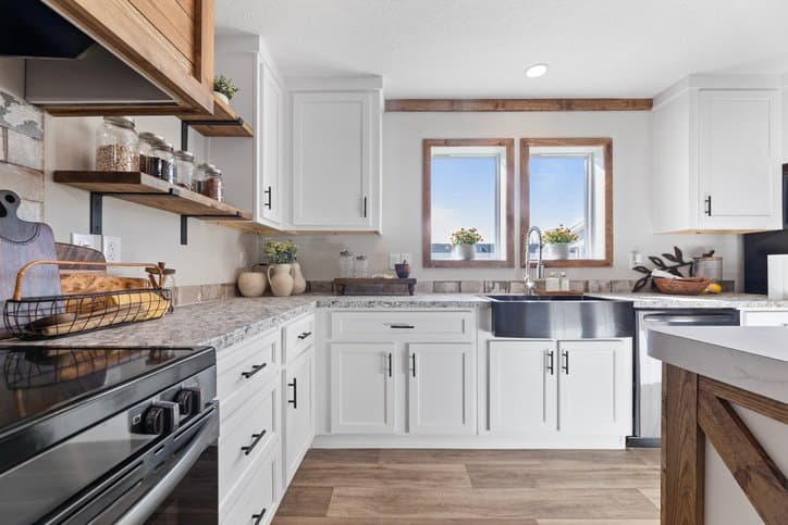 The reece by cavco moultrie kitchen home features