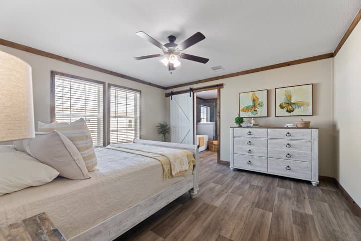 The reece by cavco moultrie bedroom home features