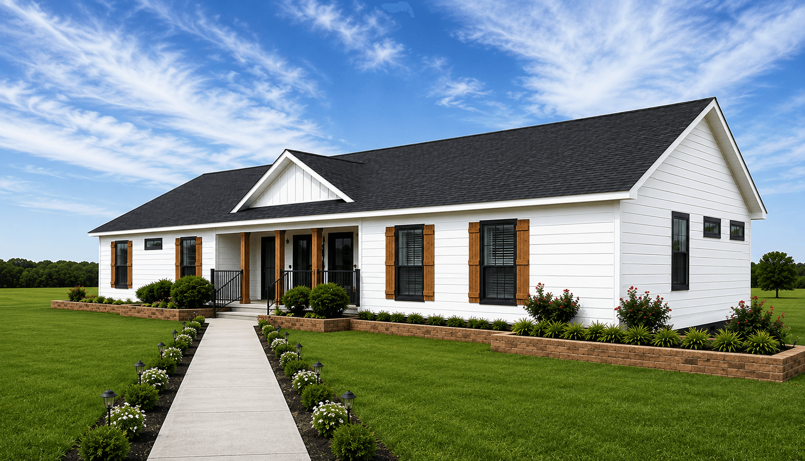 The riverview hero, elevation, and exterior home features
