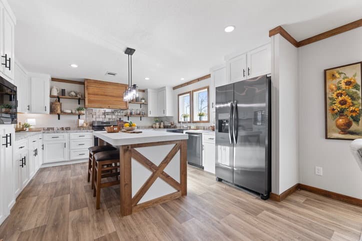 The reece by cavco moultrie kitchen home features