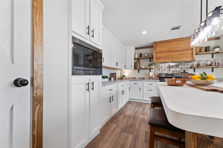 The reece by cavco moultrie kitchen home features